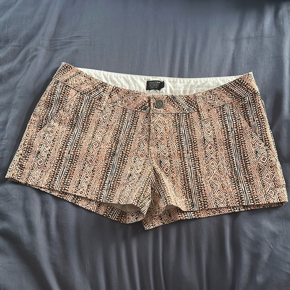 Volcom Patterned Women's Shorts Junior Size 3